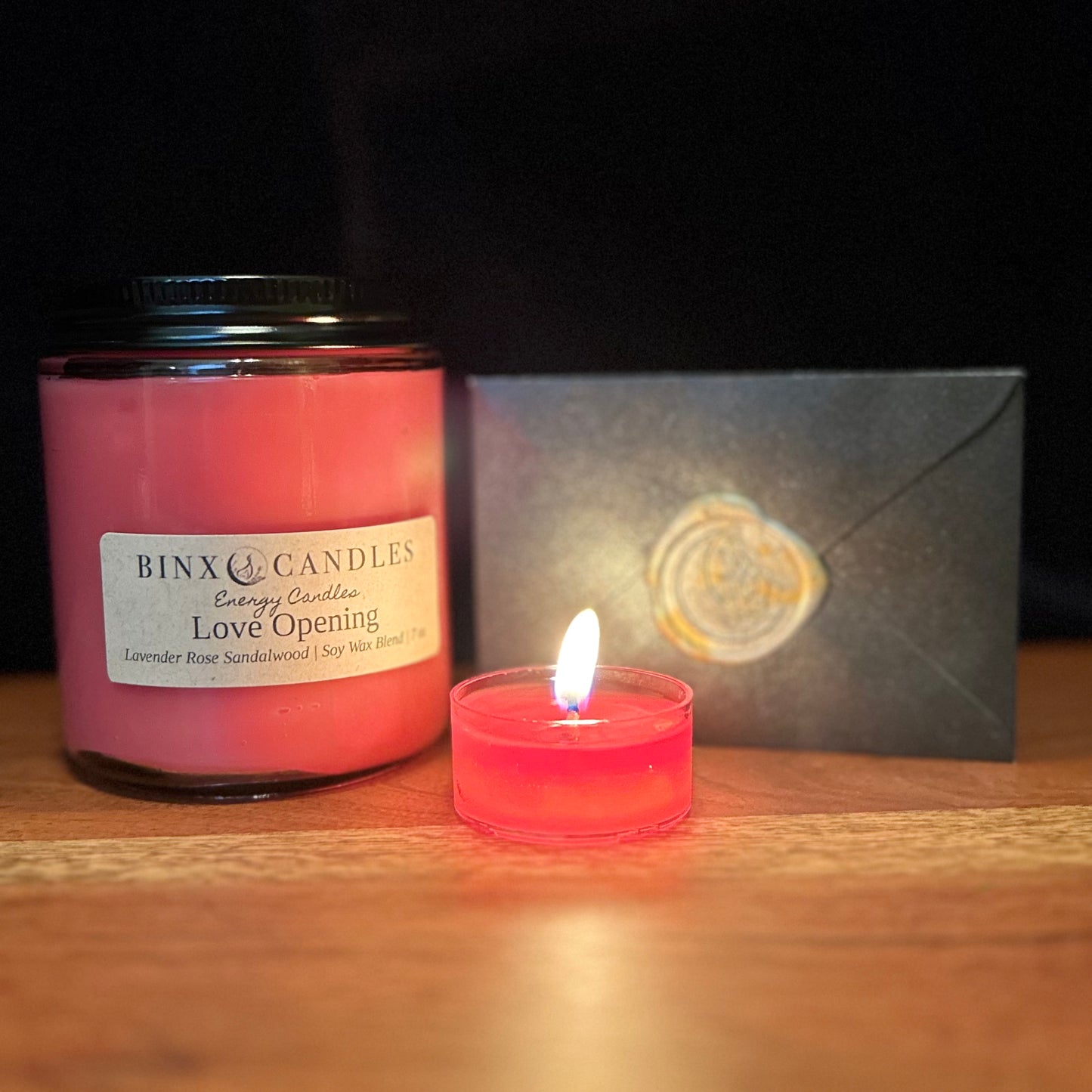 Love Opening Energy Candle | Lavender Rose Sandalwood | 7oz