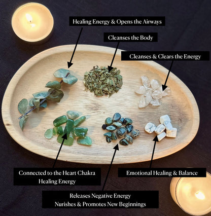 Spiritual Cleanse Kit | Energy Candle + Plus Free Gifts | Eucalyptus Spearmint | 7oz